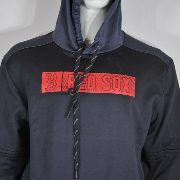 MLB Men's Red Sox Boston Light Hoodie XL Genuine Merchandise Blue NWT - Picture 2 of 6